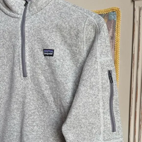 Patagonia Women’s Gray Quarter-Zip Pull Over Sweater - Picture 3 of 8